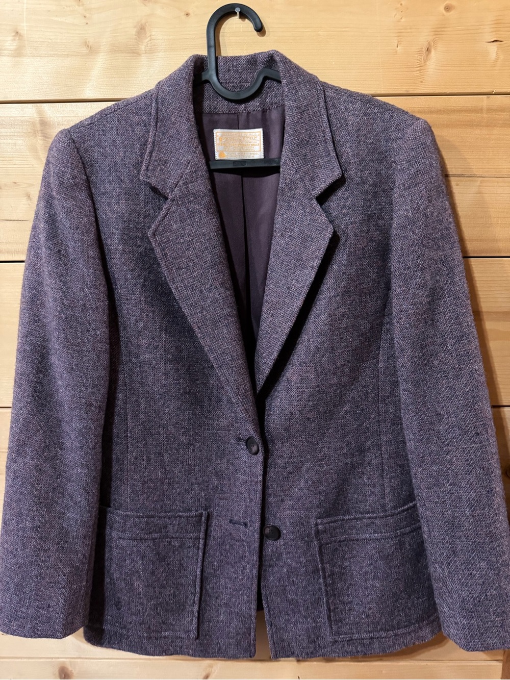 Pendleton Purple Tweed Blazer Jacket